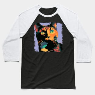 Tortoiseshell Pop Art - Cat Lover Gift Baseball T-Shirt